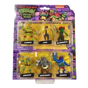 Teenage Mutant Ninja Turtles MUTANT MAYHEM 6 Mini Figures Superfly Leatherhead
